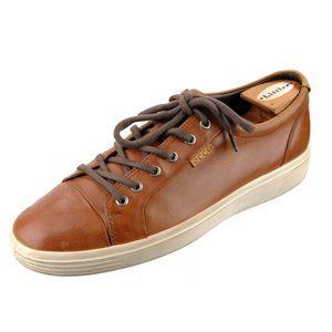 ECCO Sz. 44 EU 10 US Fashion Sneakers Casual Shoes Brown Leather Men's